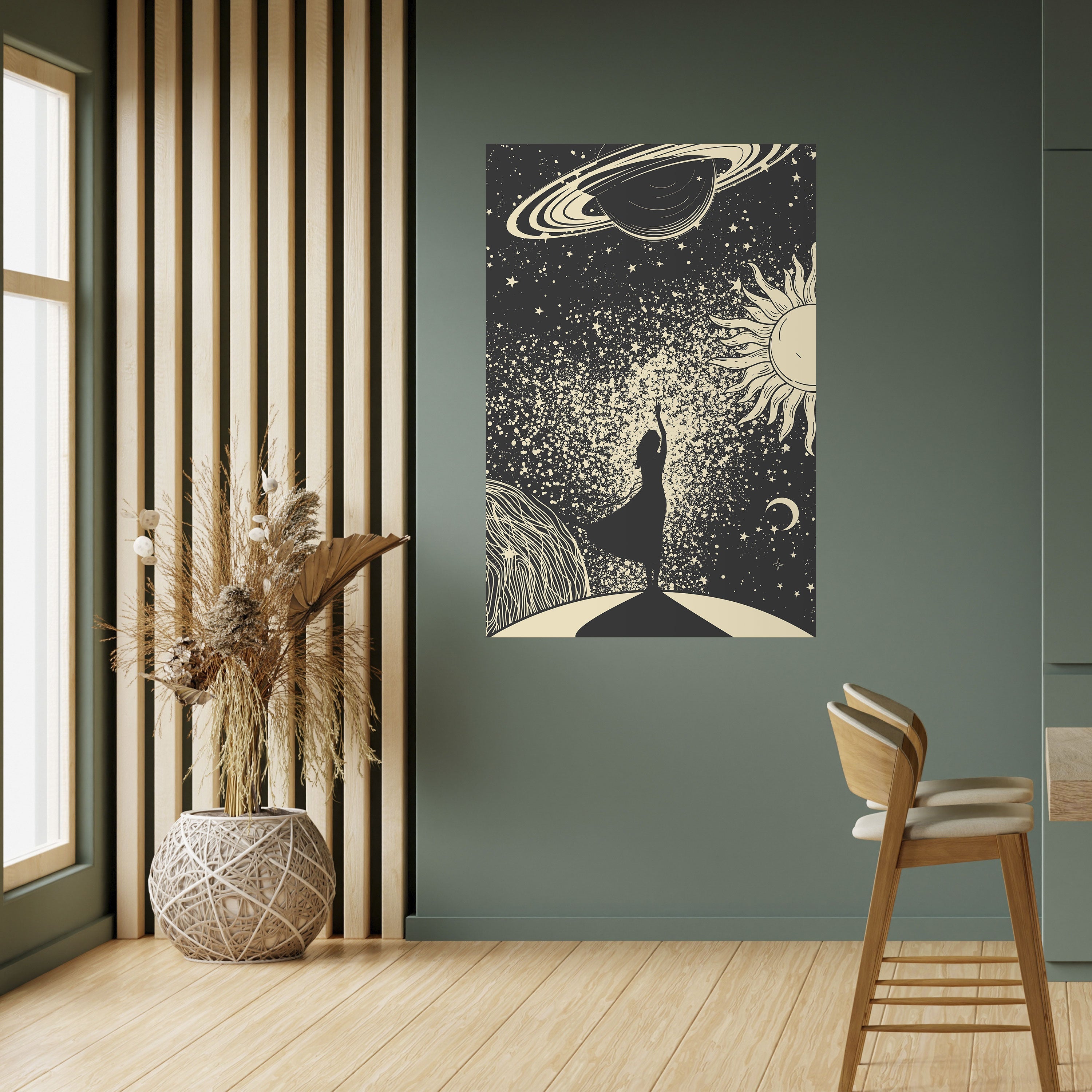 MYSTIC UNIVERSE Vertikales Poster zum Abziehen und Aufkleben
