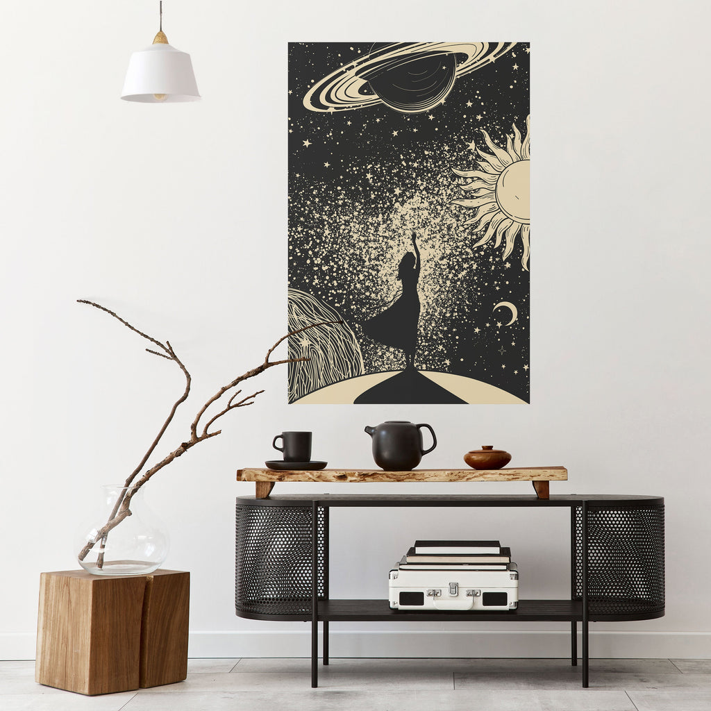MYSTIC UNIVERSE Vertikales Poster zum Abziehen und Aufkleben