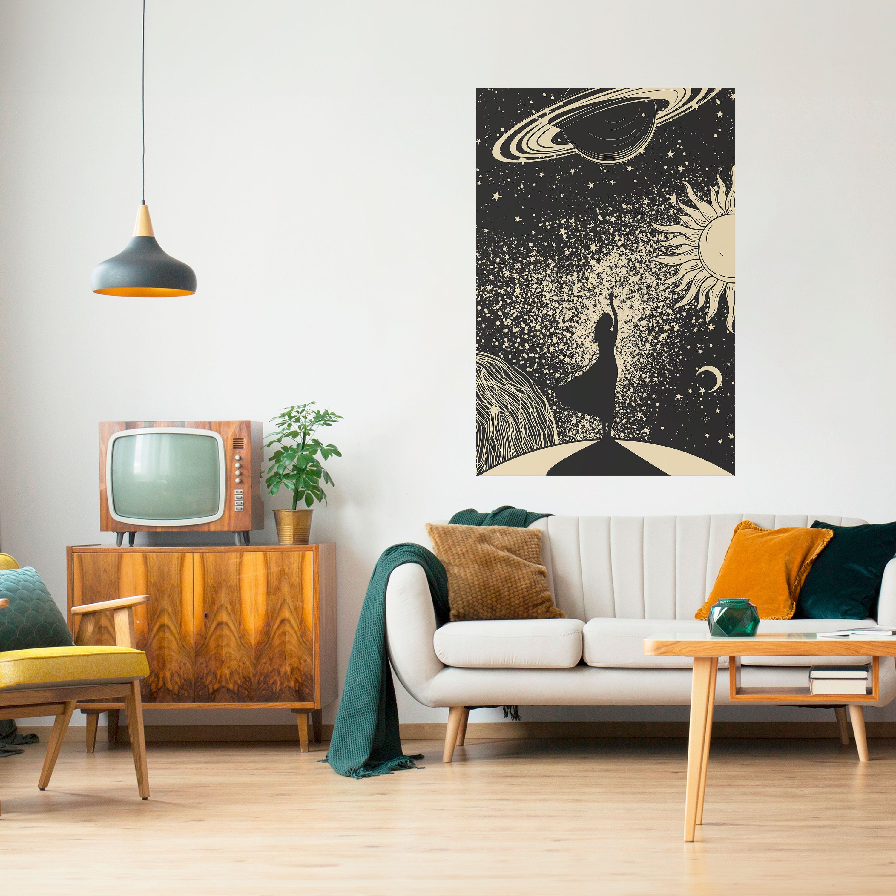 MYSTIC UNIVERSE Vertikales Poster zum Abziehen und Aufkleben