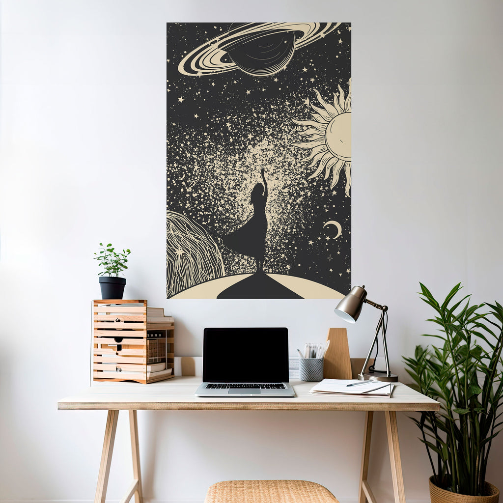 MYSTIC UNIVERSE Vertikales Poster zum Abziehen und Aufkleben