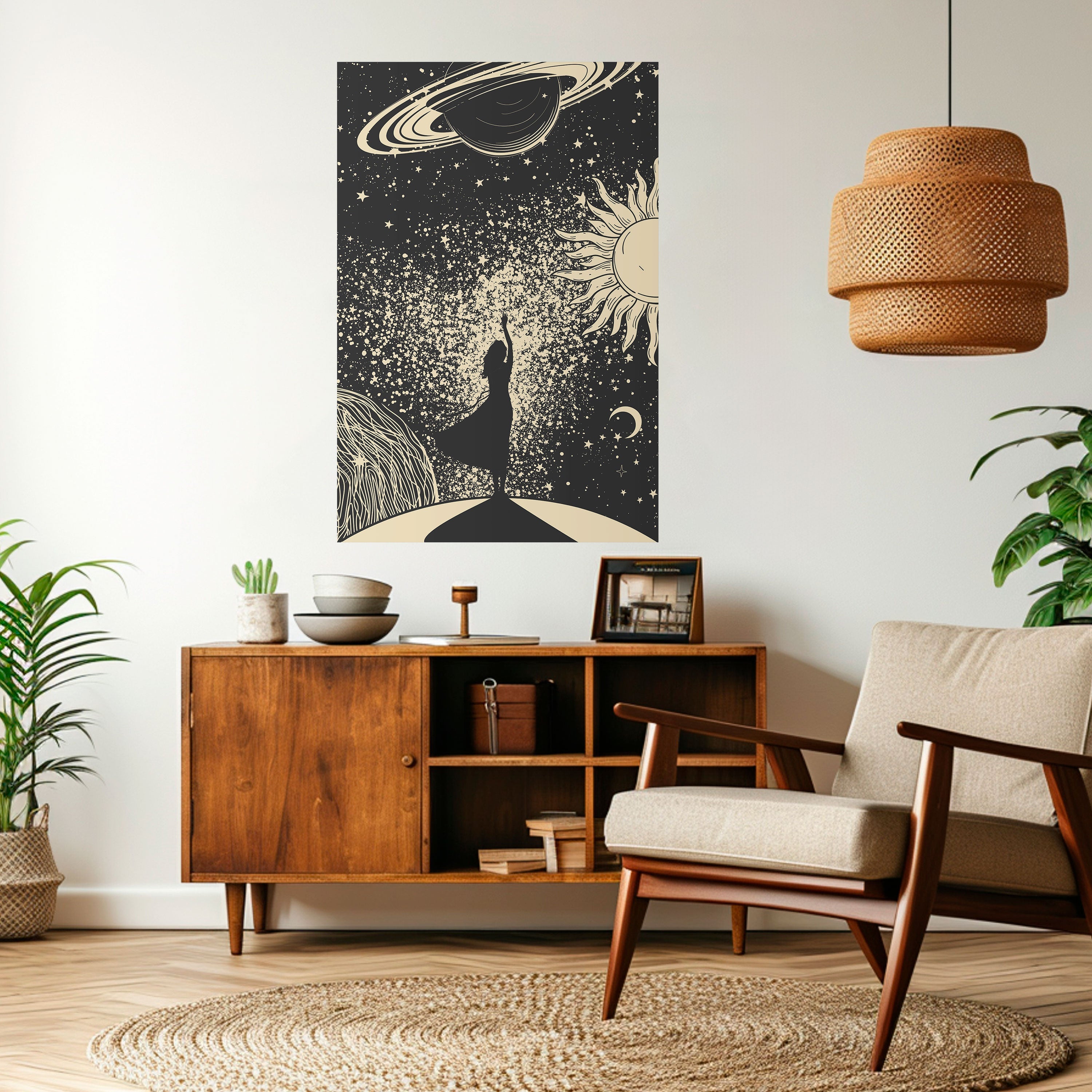 MYSTIC UNIVERSE Vertikales Poster zum Abziehen und Aufkleben
