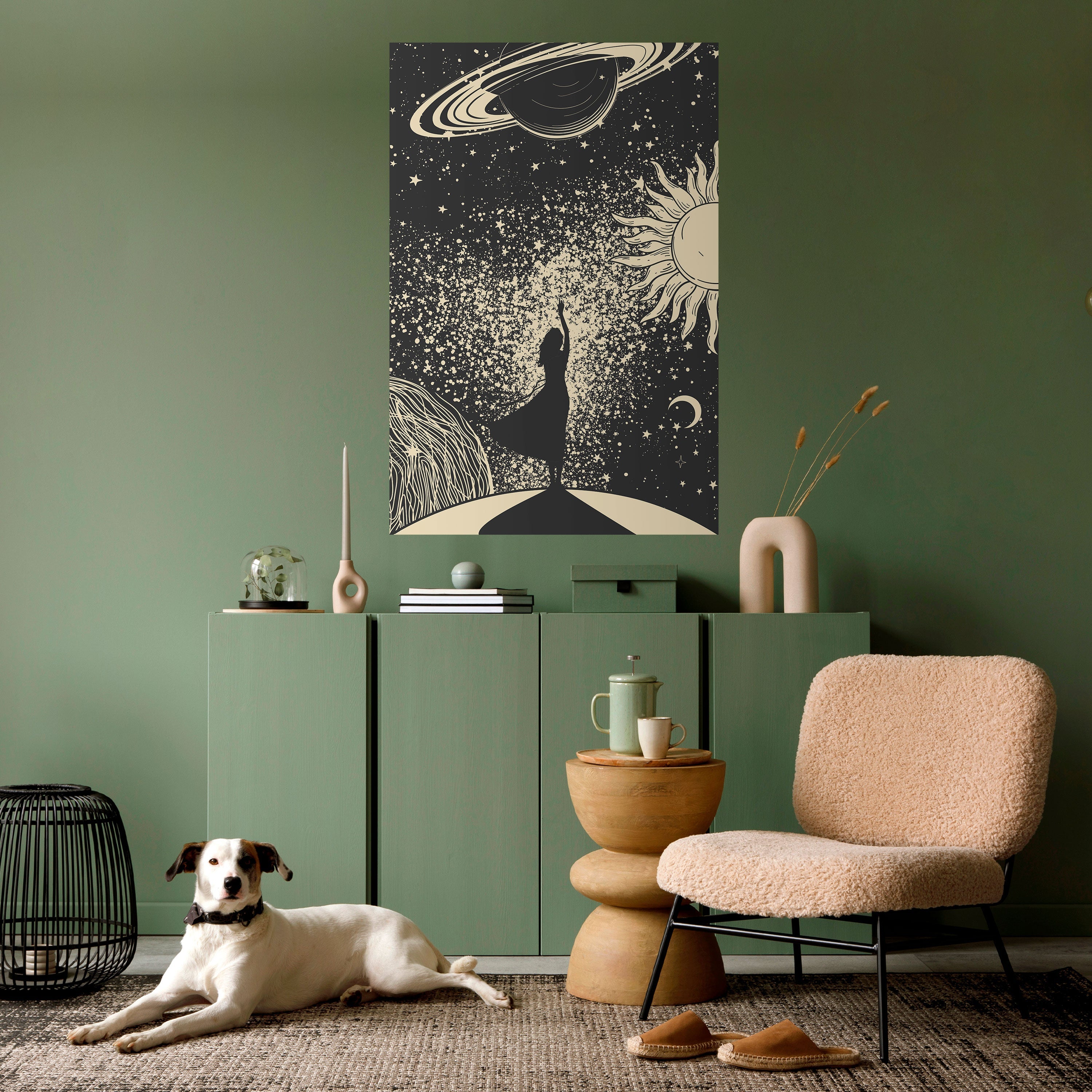MYSTIC UNIVERSE Vertikales Poster zum Abziehen und Aufkleben