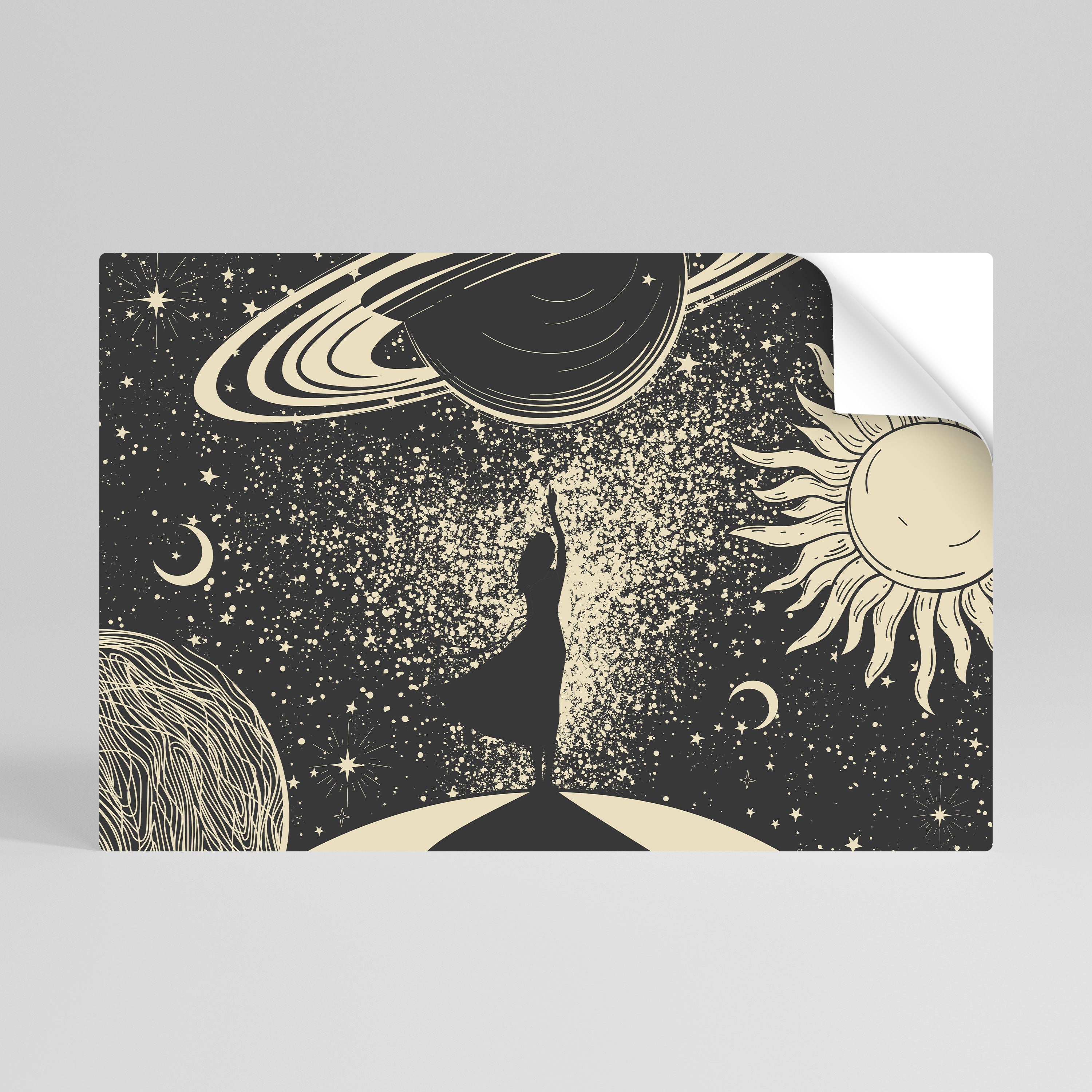 MYSTIC UNIVERSE Selbstklebendes Horizontal-Poster