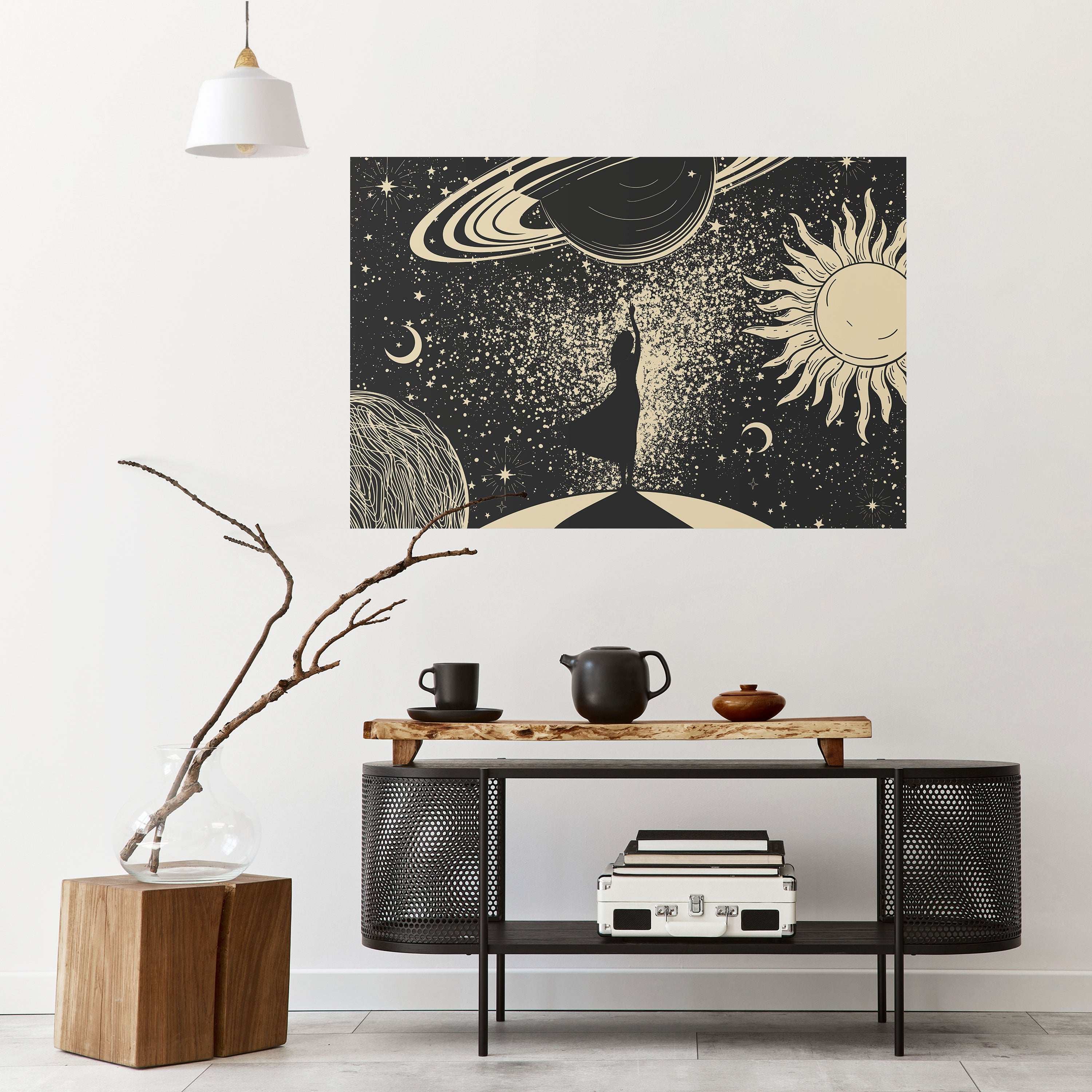 MYSTIC UNIVERSE Selbstklebendes Horizontal-Poster