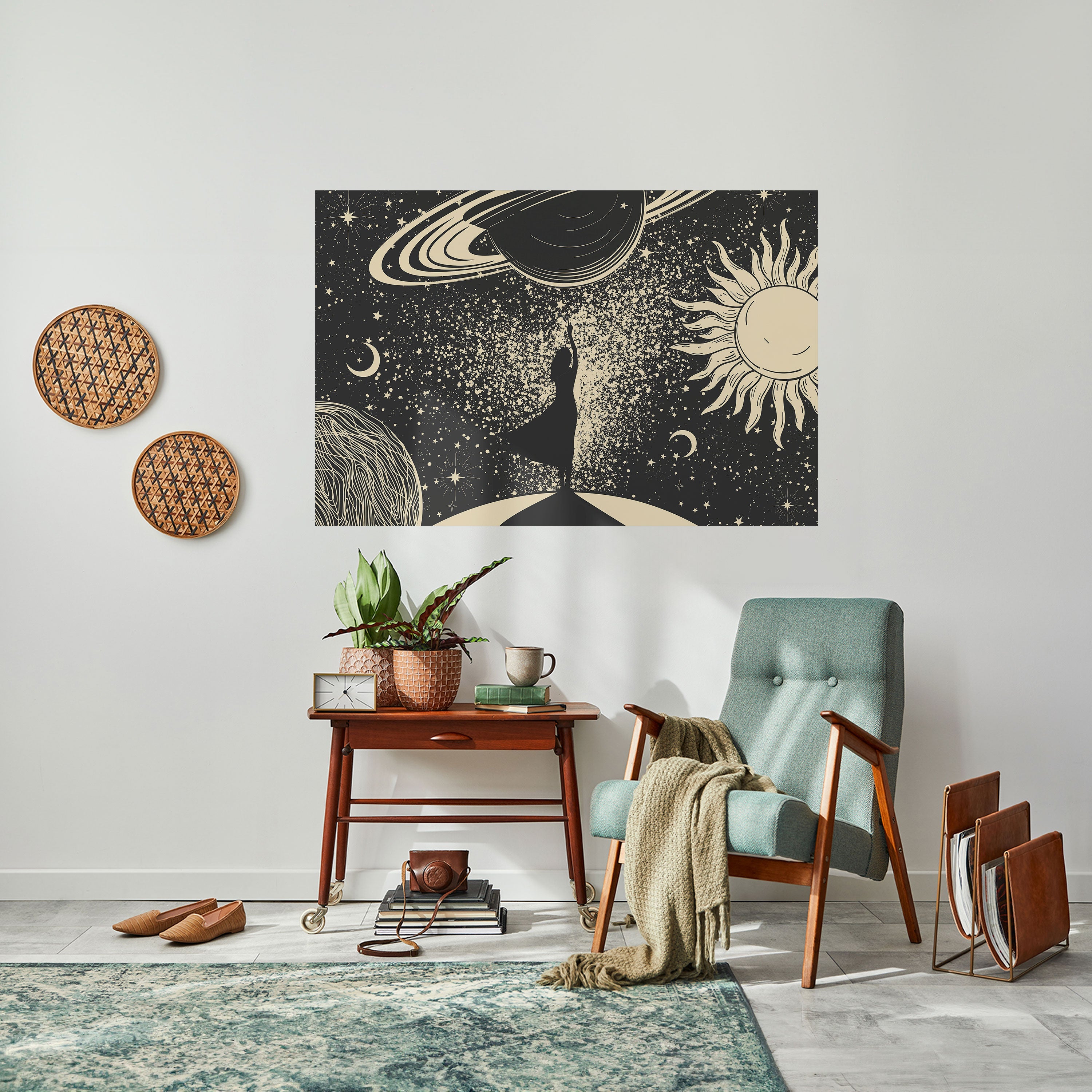 MYSTIC UNIVERSE Selbstklebendes Horizontal-Poster