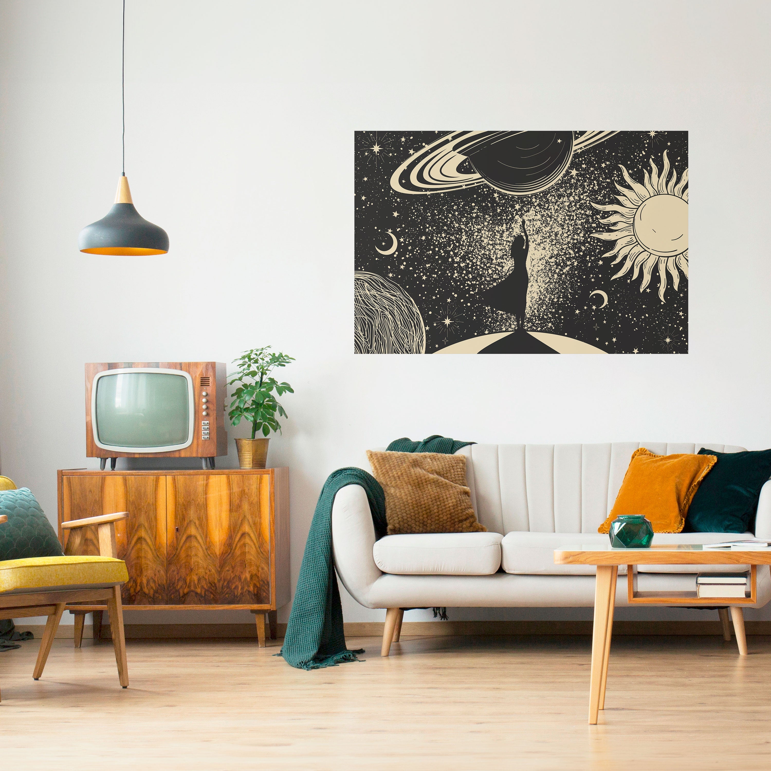 MYSTIC UNIVERSE Selbstklebendes Horizontal-Poster