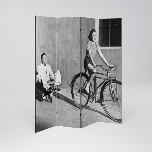 HAPPY JOURNEY 4-Panel Room Divider