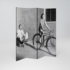 HAPPY JOURNEY Decorative 4-Panel Room Divider