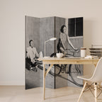 HAPPY JOURNEY Decorative 4-Panel Room Divider