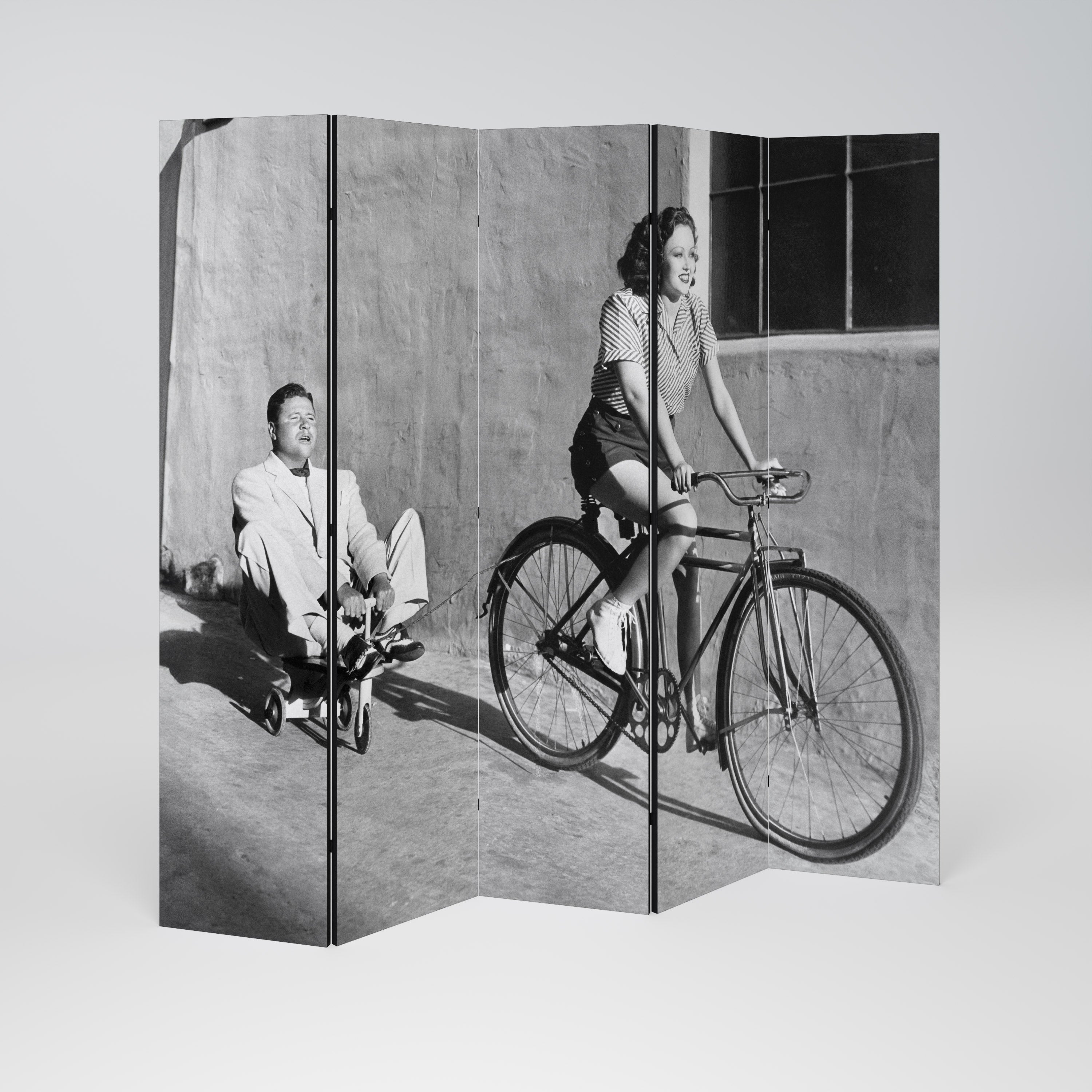 HAPPY JOURNEY Decorative 5-Panel Room Divider