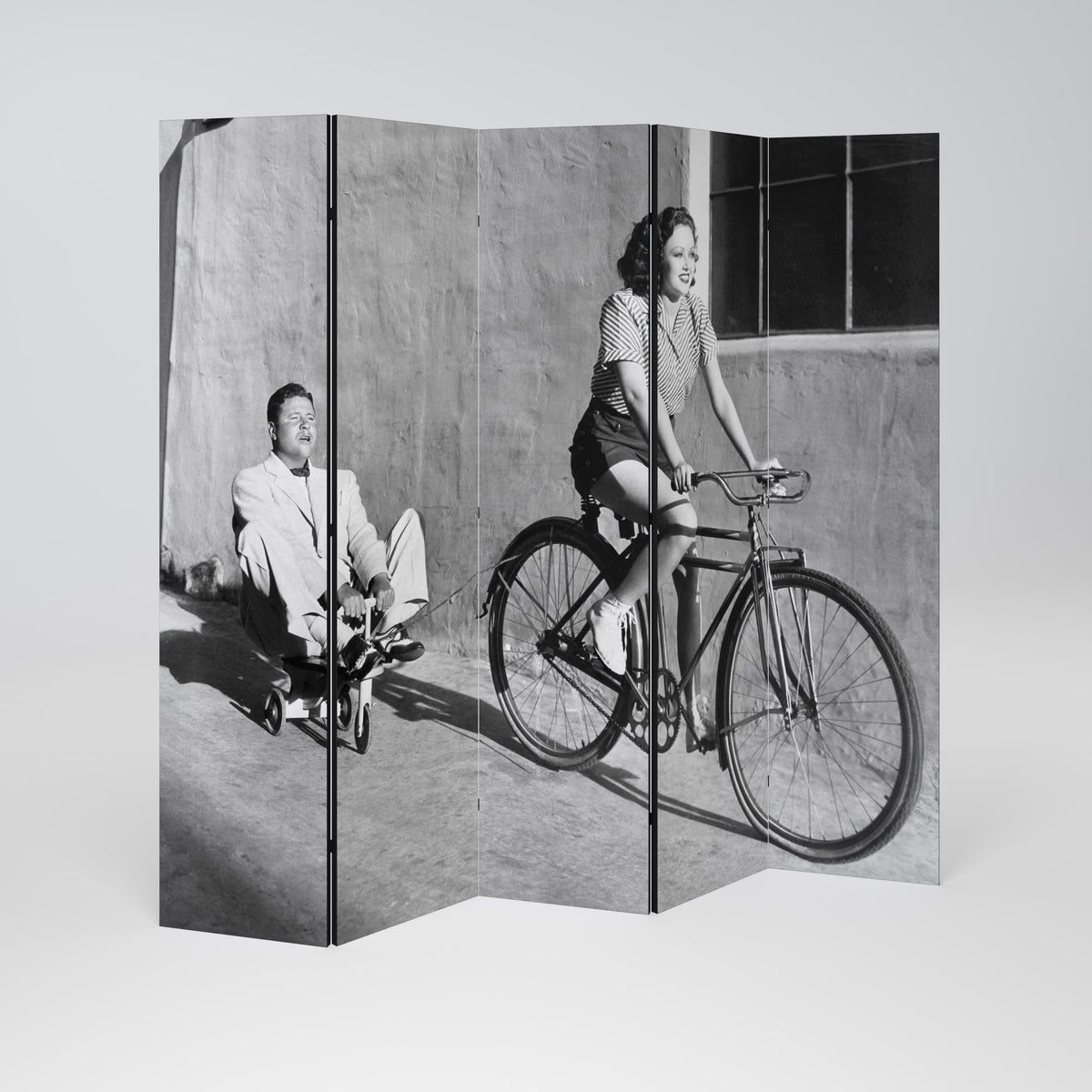 HAPPY JOURNEY 5-Panel Room Divider