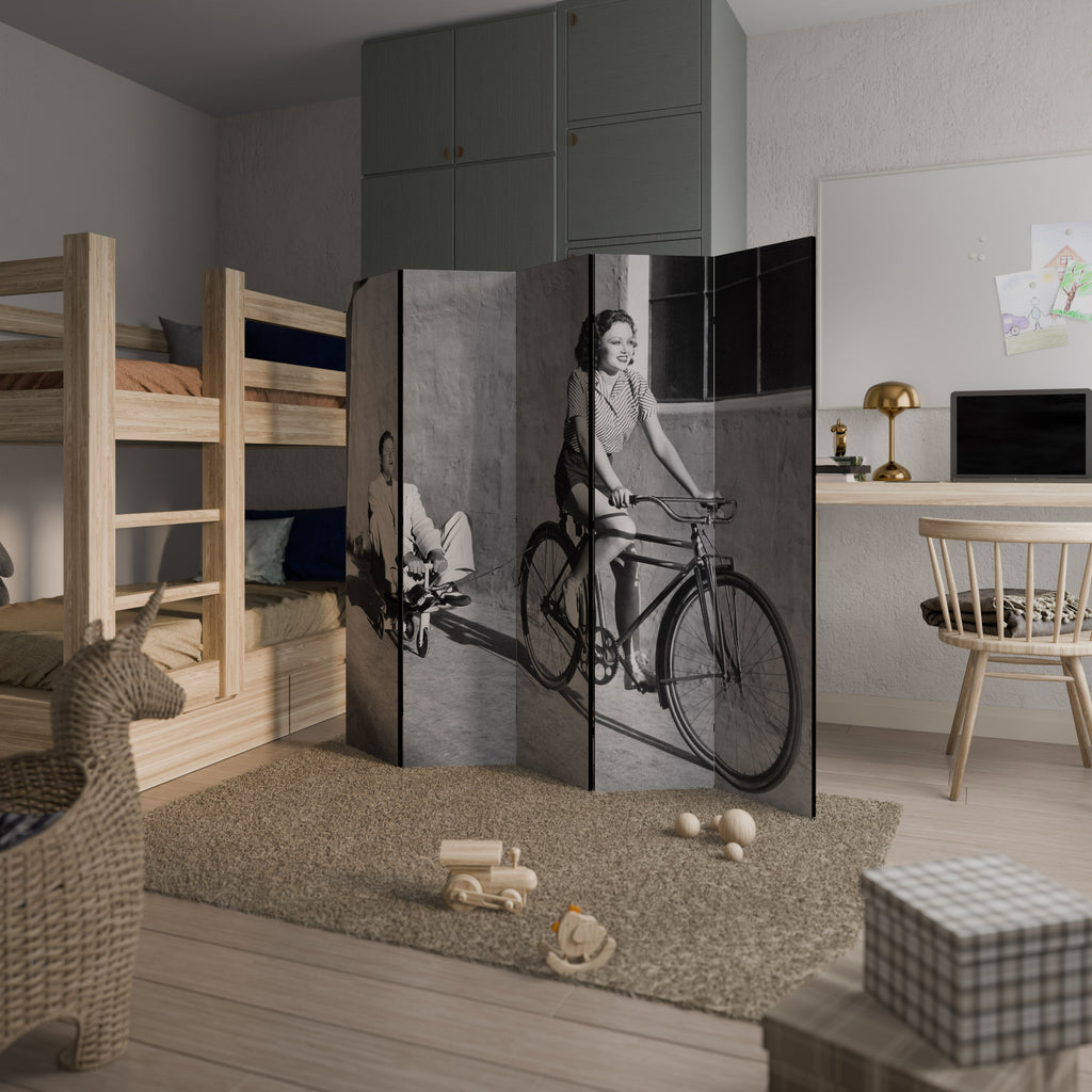 HAPPY JOURNEY Decorative 5-Panel Room Divider