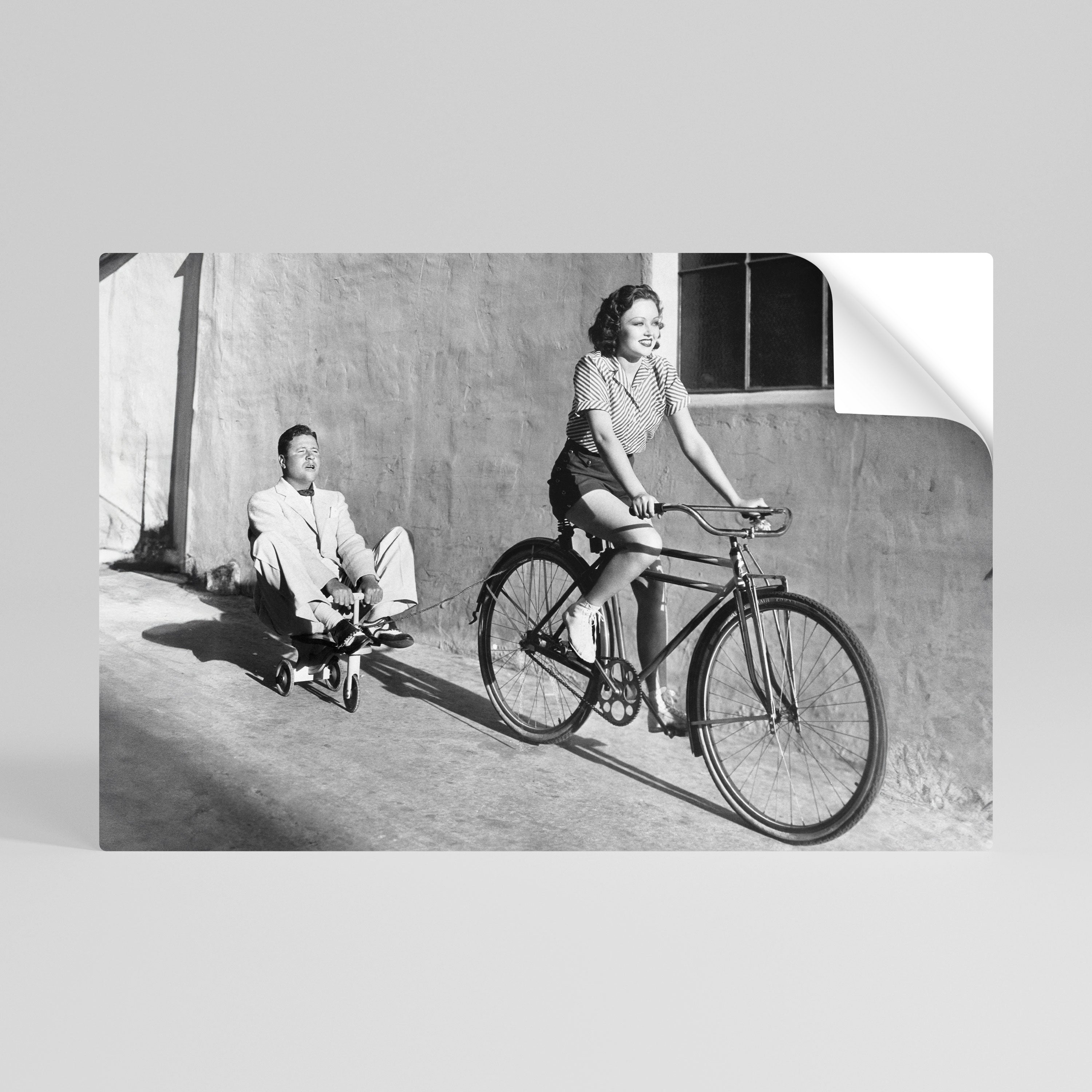 HAPPY JOURNEY Selbstklebendes Horizontal-Poster