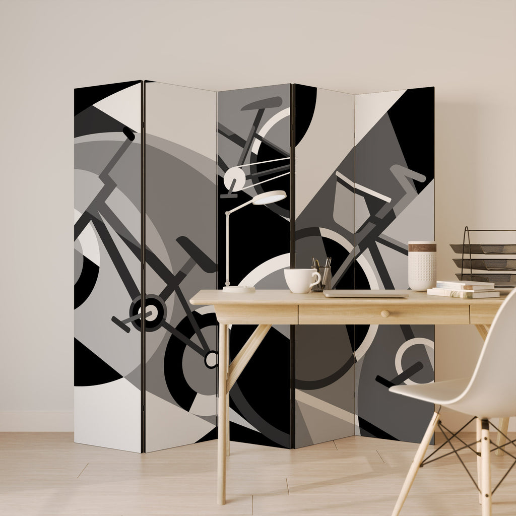 BIKE ENERGY Decorative 5-Panel Room Divider