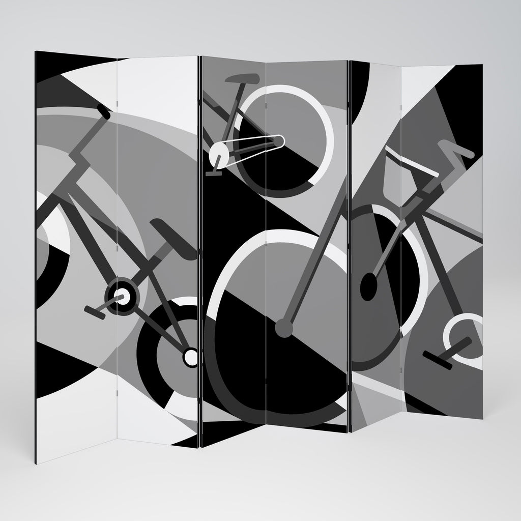 BIKE ENERGY Decorative 6-Panel Room Divider