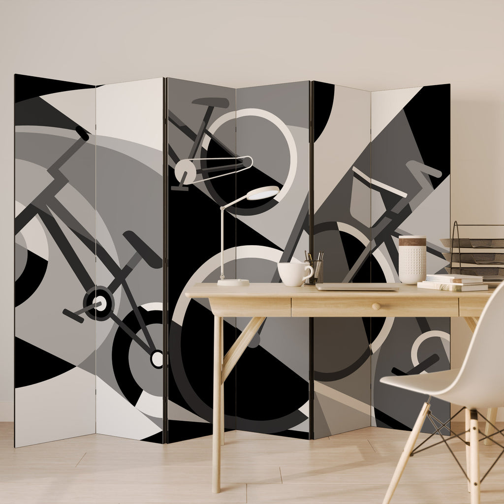 BIKE ENERGY Decorative 6-Panel Room Divider