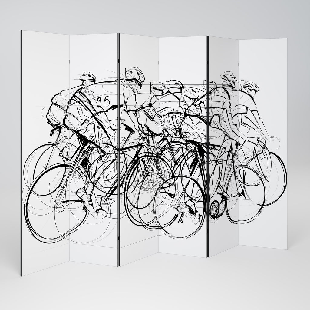 CYCLING COMPETITION 6-teiliger Paravent