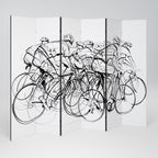 CYCLING COMPETITION 6-teiliger Paravent