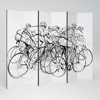 CYCLING COMPETITION 6-teiliger Paravent