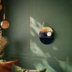 CYCLING HORIZON Oval Art Shelf In Black Finish