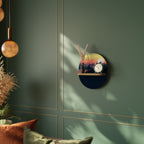 CYCLING HORIZON Ovales Kunstregal in Eiche-Optik