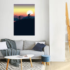 CYCLING HORIZON Selbstklebendes Poster - Hochformat