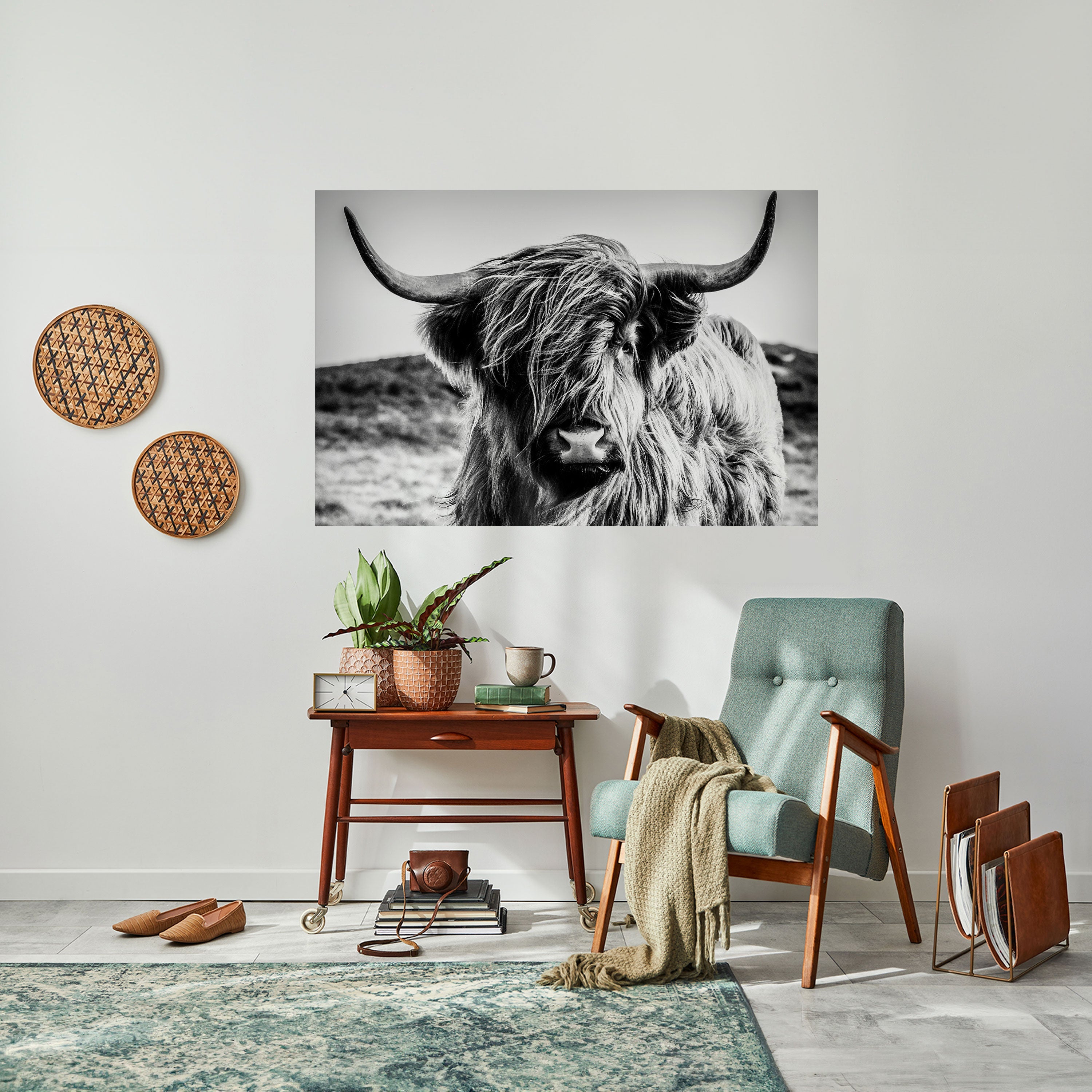 WILD SPIRIT REFLECTED Peel and Stick Horizontal Poster