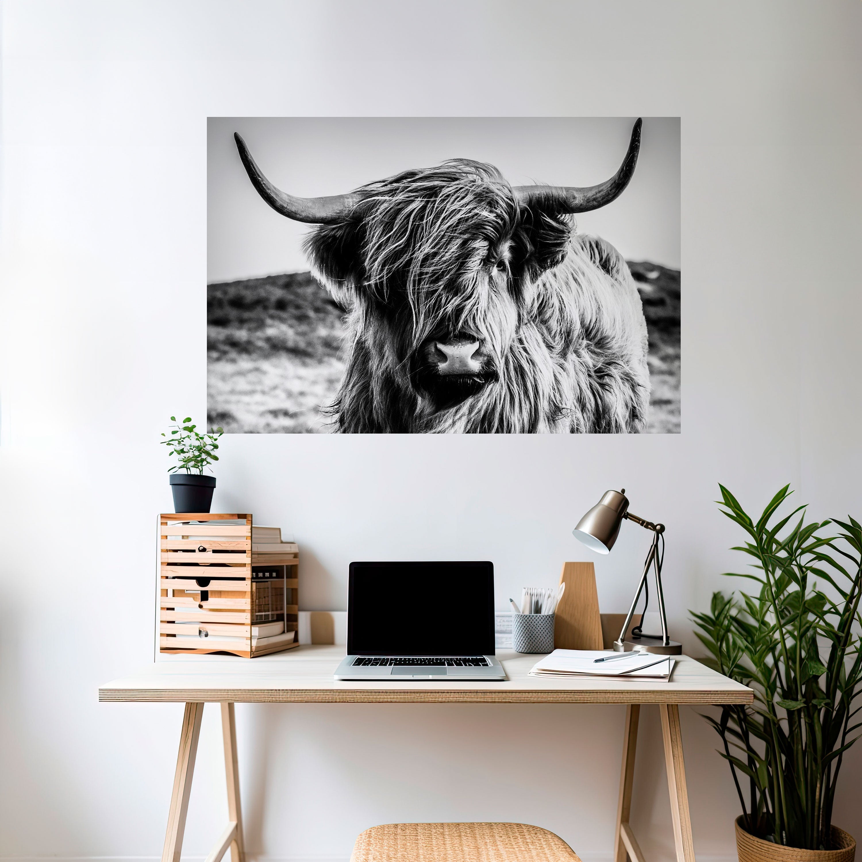 WILD SPIRIT REFLECTED Peel and Stick Horizontal Poster