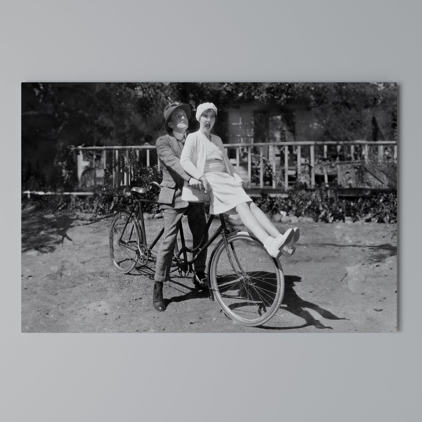 RIDING THROUGH TIME Horizontal Canvas Print