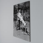 RIDING THROUGH TIME Vertical Canvas Print