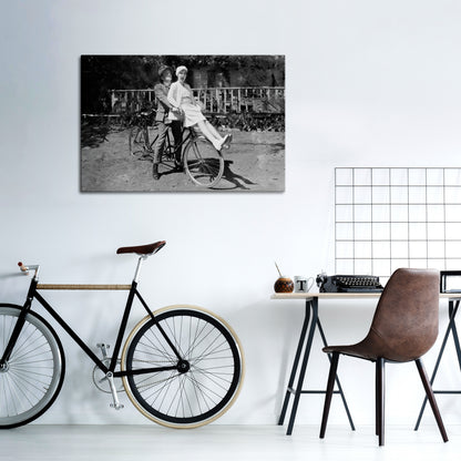 RIDING THROUGH TIME Horizontal Canvas Print