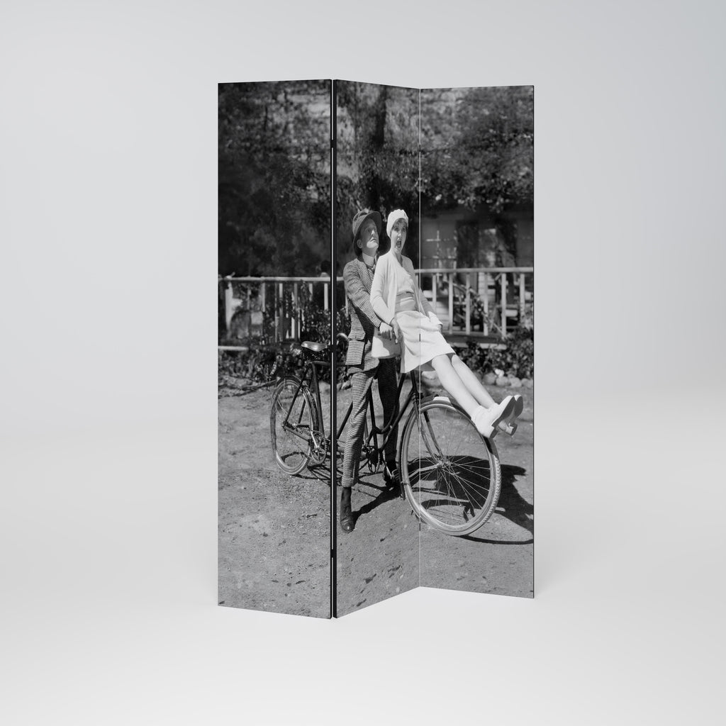 RIDING THROUGH TIME 3-Panel Room Divider
