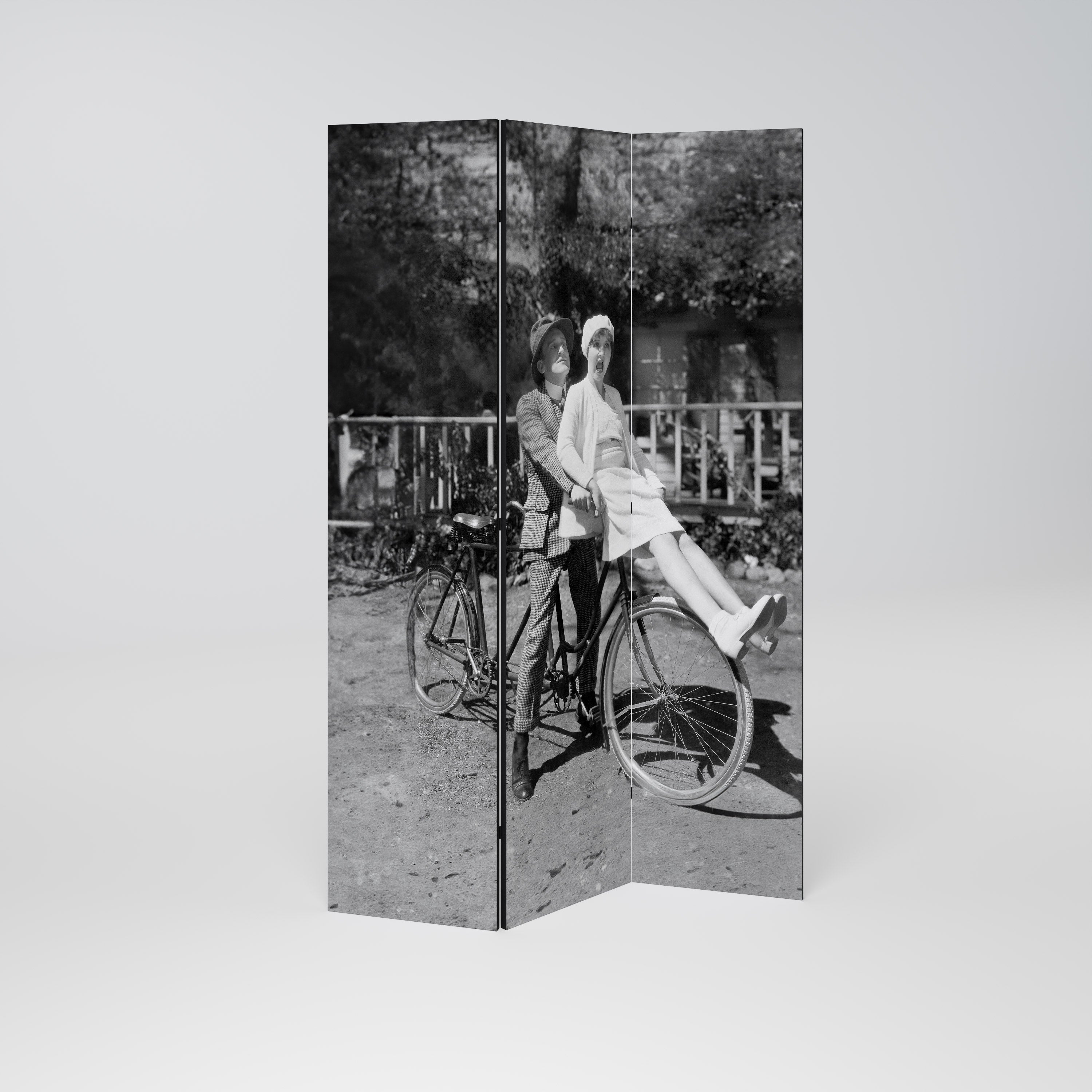 RIDING THROUGH TIME Dekorativer 3-teiliger Raumteiler