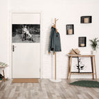 RIDING THROUGH TIME Selbstklebendes Horizontal-Poster