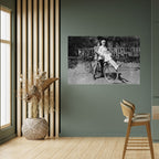 RIDING THROUGH TIME Selbstklebendes Horizontal-Poster