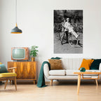 RIDING THROUGH TIME Selbstklebendes Poster - Hochformat