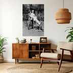 RIDING THROUGH TIME Selbstklebendes Poster - Hochformat