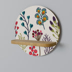 AUTUMN SUNDRIES Rundes Kunstregal in Eiche-Optik