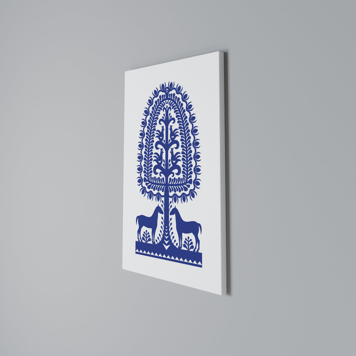 POLISH FOLK ART Vertical Canvas Print