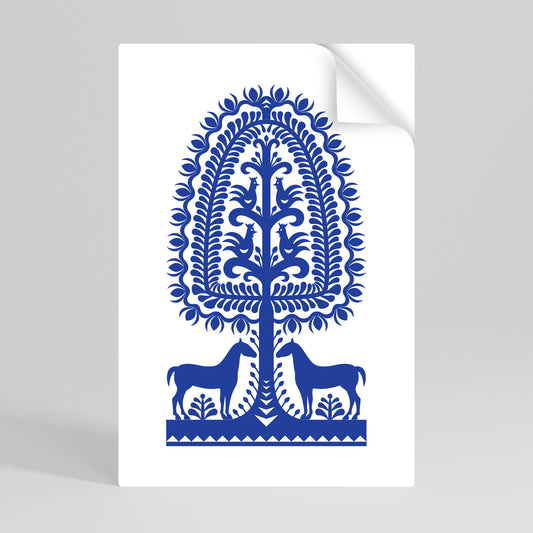 POLISH FOLK ART Selbstklebendes Poster - Hochformat