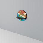 TENNIS ESSENTIALS Rundes Kunstregal in Schwarz