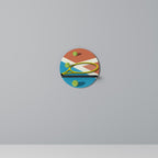 TENNIS ESSENTIALS Rundes Kunstregal in Schwarz