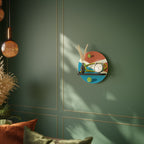 TENNIS ESSENTIALS Rundes Kunstregal in Schwarz