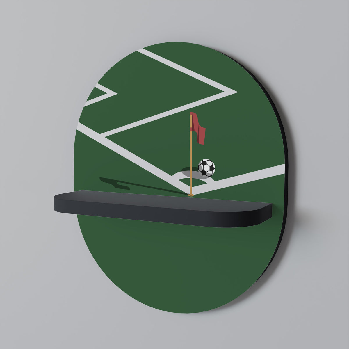 FOOTBALL ACTION Dekoratives Wandregal
