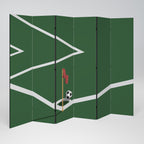 FOOTBALL ACTION 6-teiliger Paravent