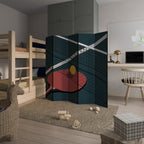 PING- PONG GAME Dekorativer Paravent - 5-teilig