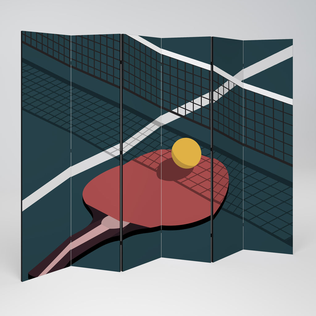 PING- PONG GAME 6-teiliger Paravent