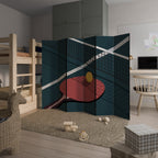 PING- PONG GAME Dekorativer Paravent - 6-teilig