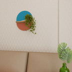 VOLLEYBALL TIME Ovales Kunstregal in Eiche-Optik