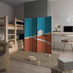 VOLLEYBALL TIME Dekorativer Paravent - 4-teilig